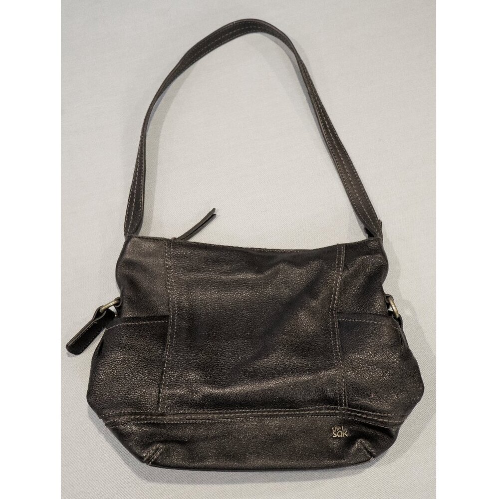 The Sak Black Pebbled Leather Crossbody Bag